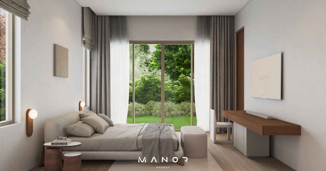 Manor Phuket bedroom with view