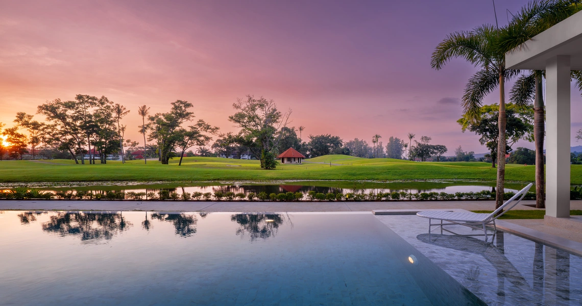 Laguna Homes - lake sunset