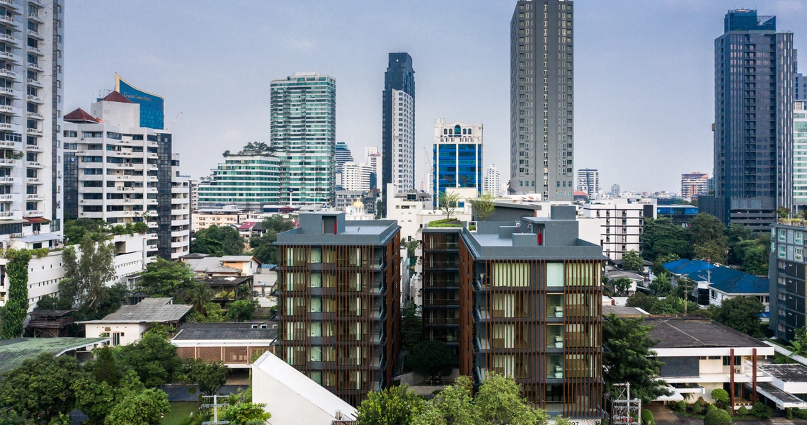 None Chalermnit Art De Maison Condo in Bangkok aerial