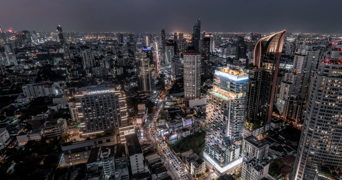 The Strand Thonglor Condo in Bangkok Night