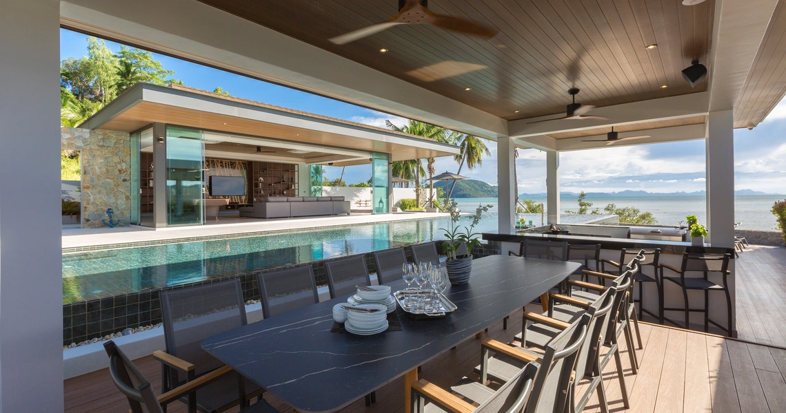 None Ultra-Luxury 7 Bedroom Beachfront Villa Samui - Out door living area
