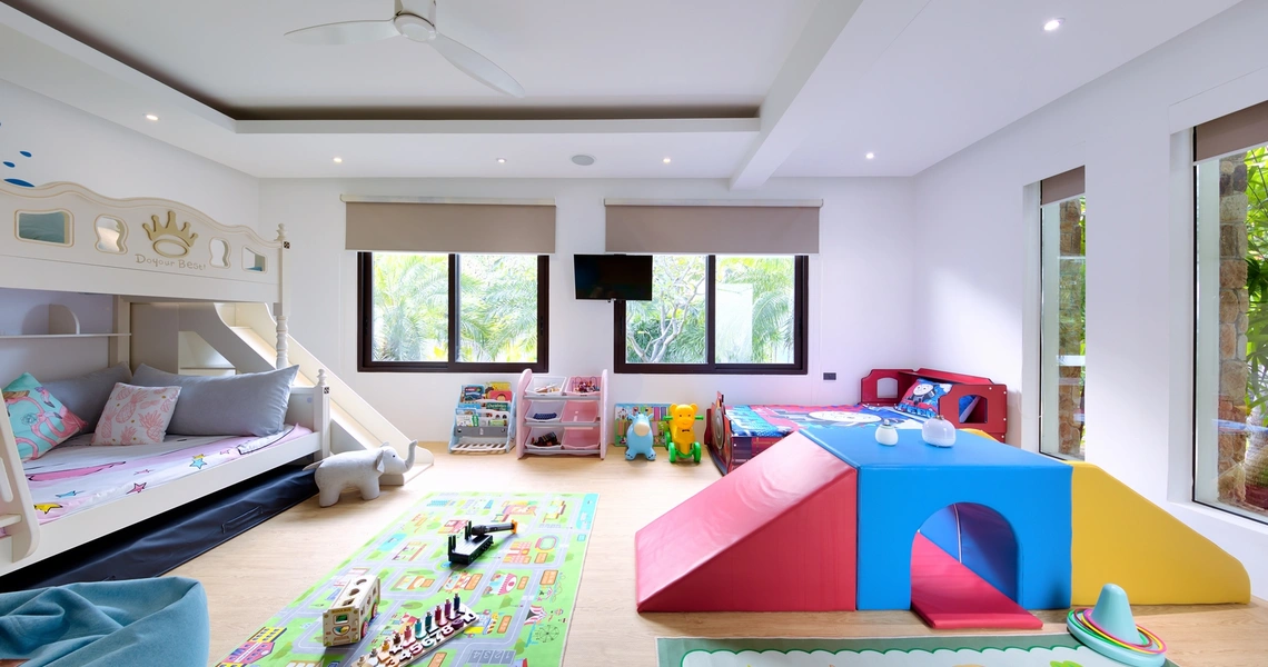 Luxury villas on Samui Villa Turquoise children's room