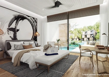 None Condominium on Phuket MGallery Residences MontAzure Lakeside bedroom