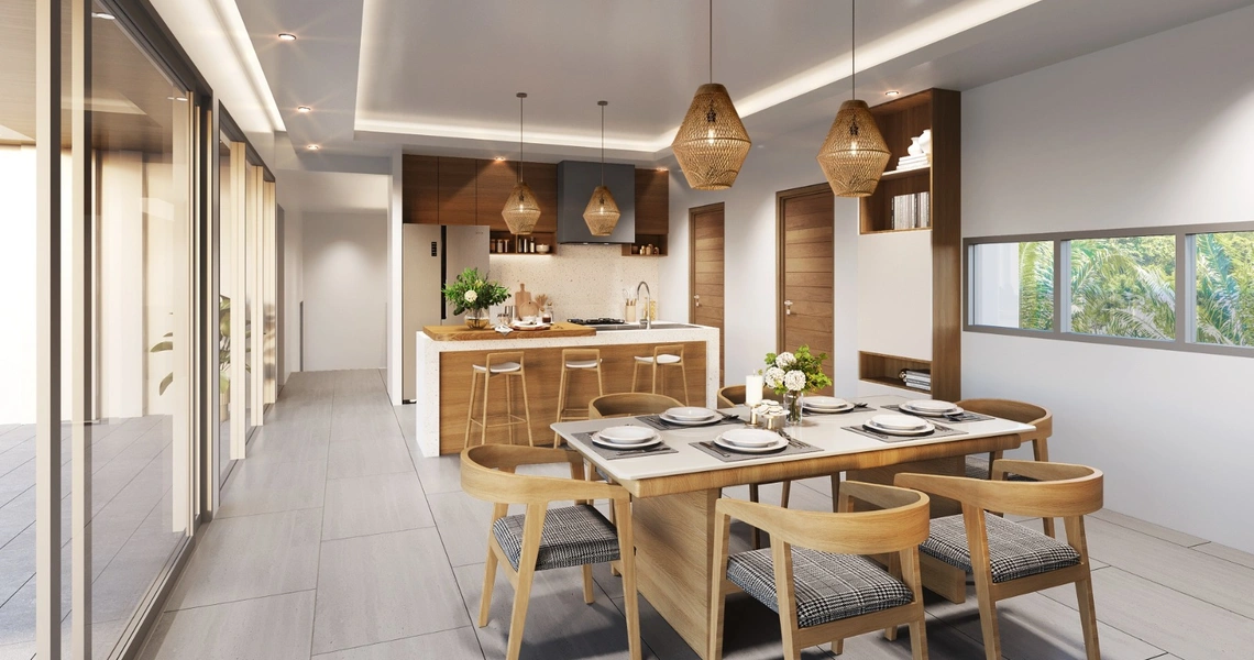 Horizon 32 dining room and kitchen