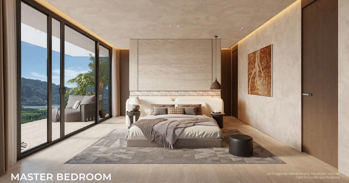 AYANA Soluna Villas bedroom with view