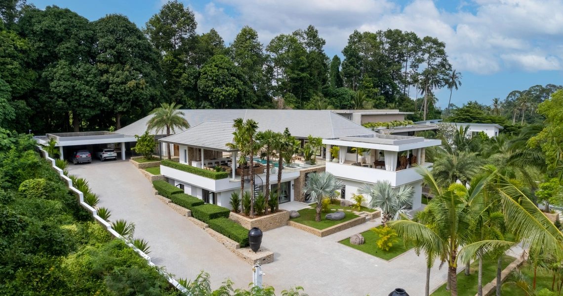 Villa Riverside exterior aerial