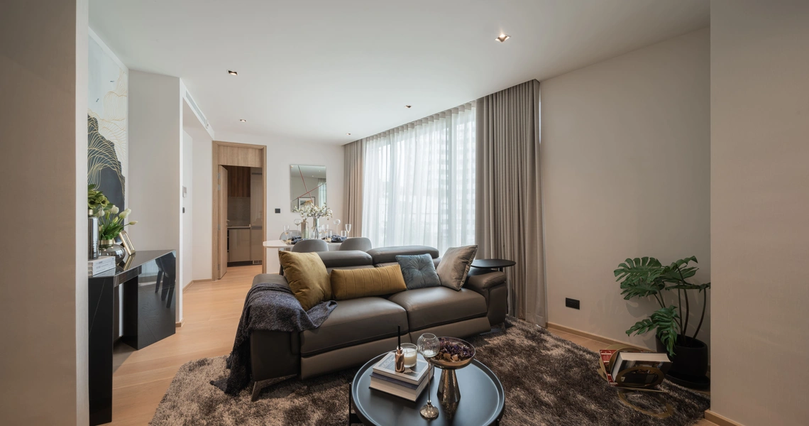 None Chalermnit Art De Maison Condo in Bangkok living room