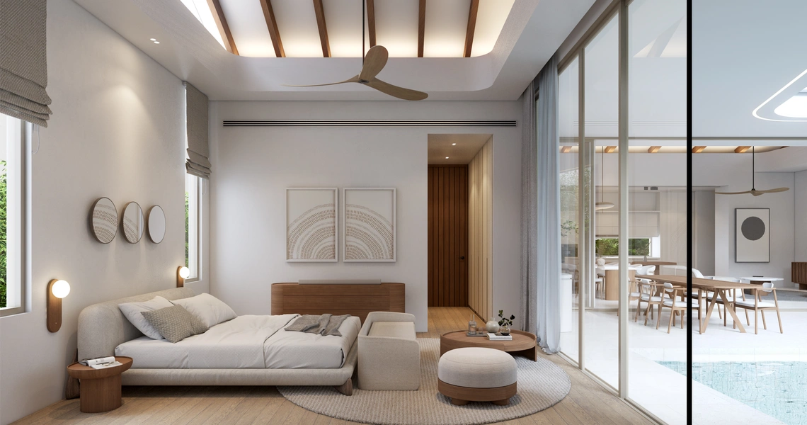 Manor Phuket bedroom with window