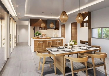 Horizon 32 dining room and kitchen