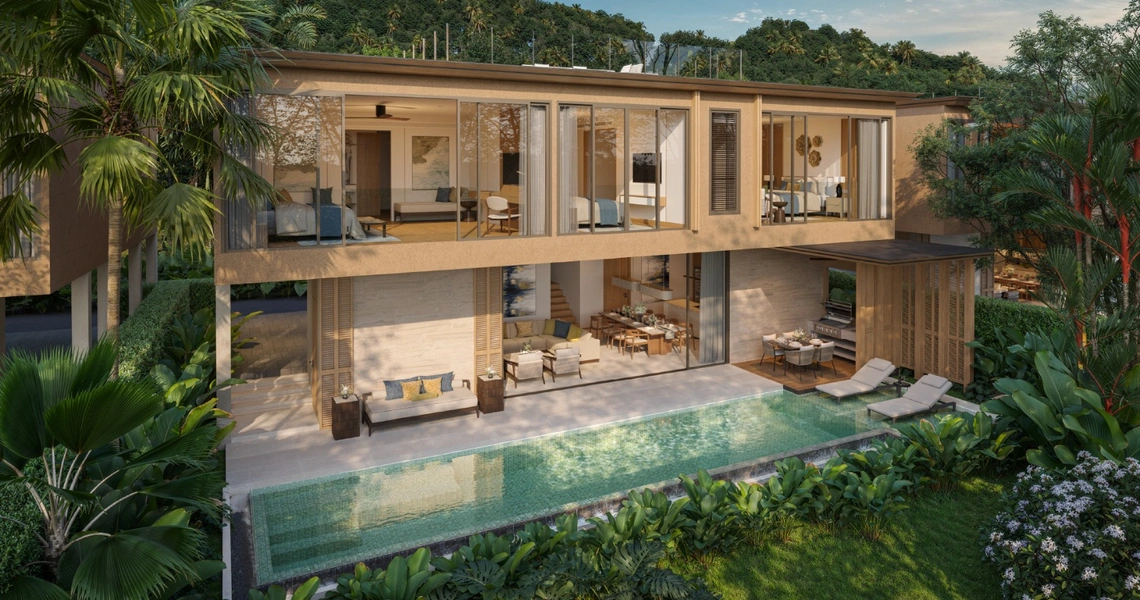 NATURALE Kamala exterior of pool and villa