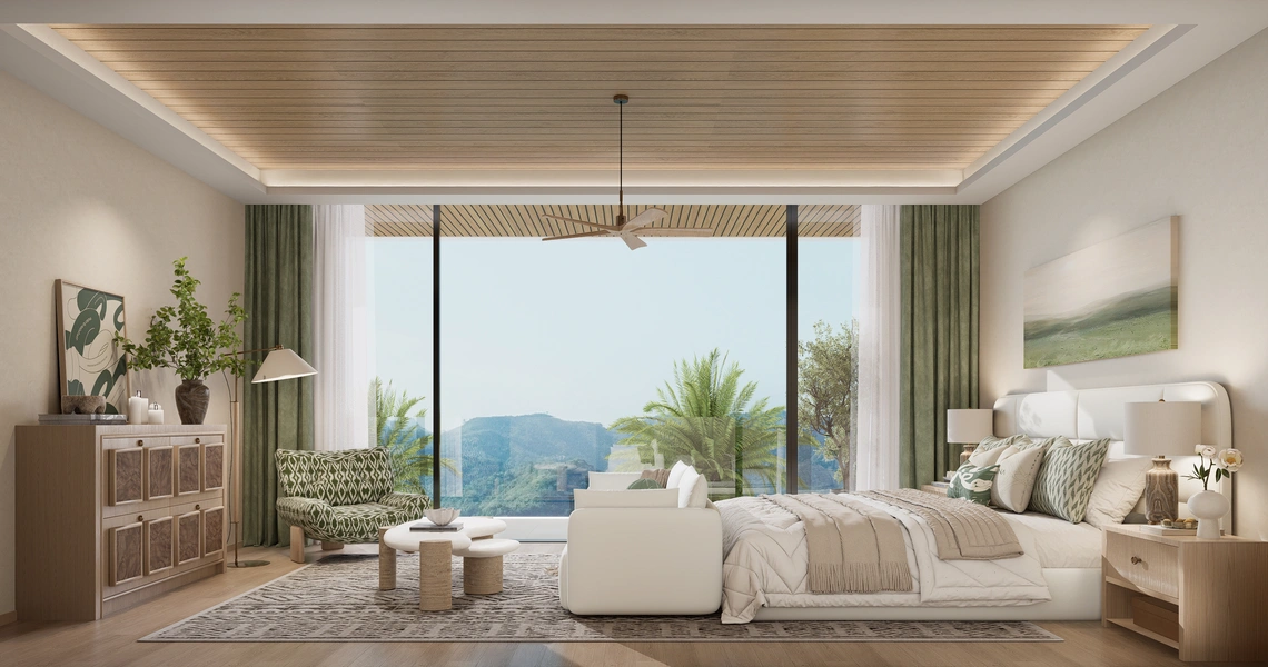 AYANA Soluna Villas bedroom with view