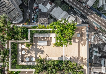 None The Strand Thonglor Condo in Bangkok Rooftop Aerial