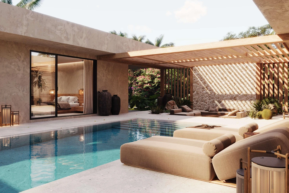 Nadi Villa pool with deck