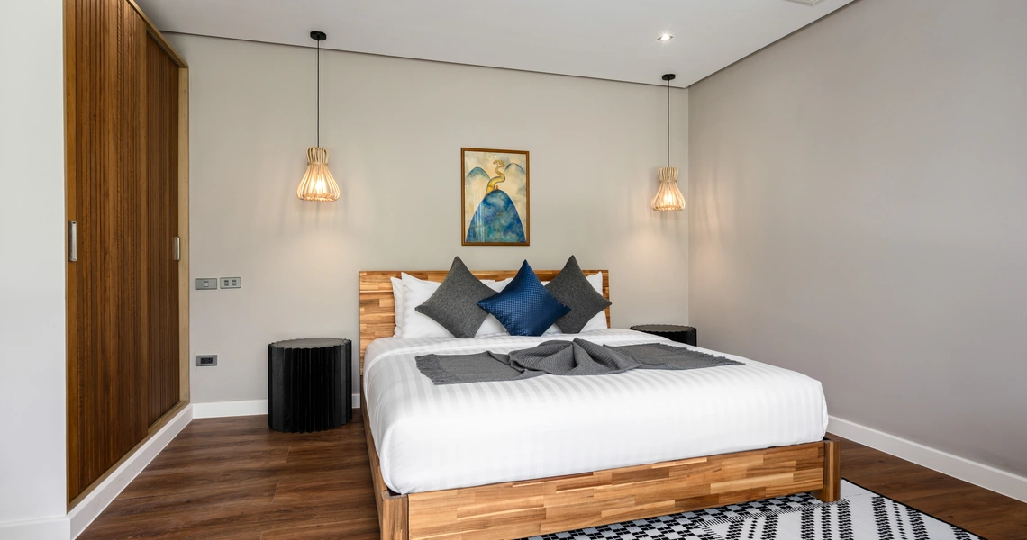 Luxury villas on Samui 5 Bedroom Beachfront Villas in Baan Talay bedroom