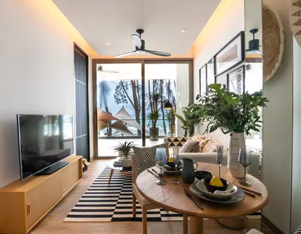 Condominium on Phuket MGallery Residences MontAzure Lakeside livingroom
