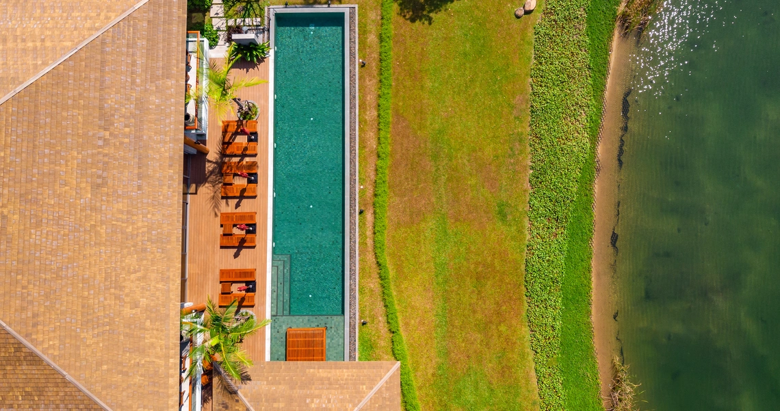 None Aquella Lakeside Phang Nga golf villa pool top down