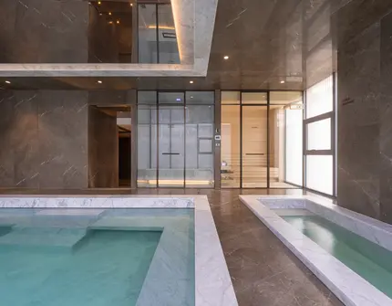 Scope Langsuan ultraluxury Bangkok condo - Italian marble thermal baths