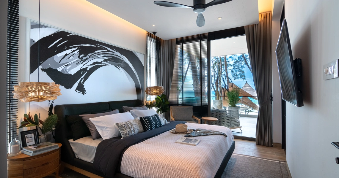 Condominium on Phuket MGallery Residences MontAzure Lakeside bedroom