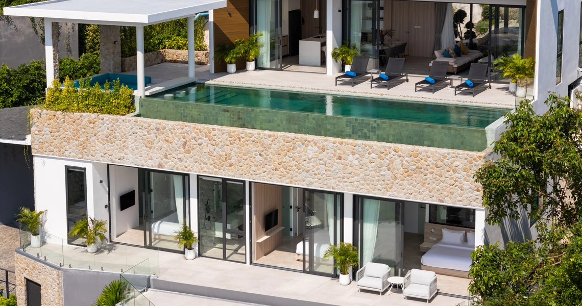 Villa Sea Stone - Aerial View