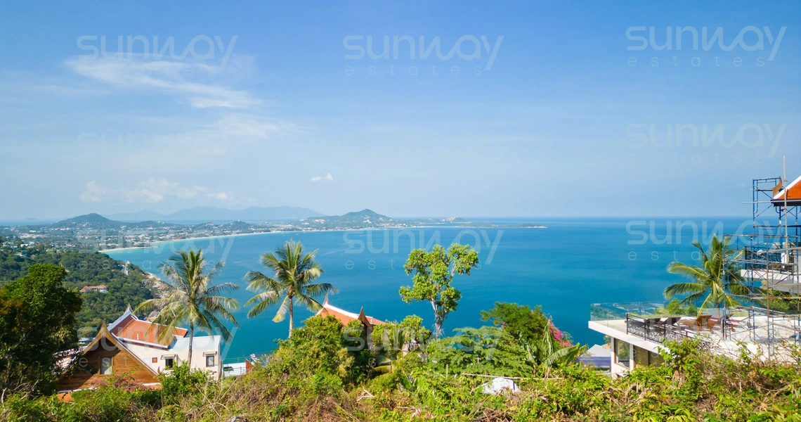 Land Seaview Chaweng Noi  -  View from the plot 1