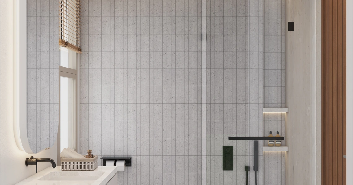 Manor Phuket toilet with shower