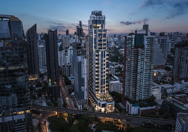 None Hyde Heritage Thonglor Bangkok luxury condo - aerial view