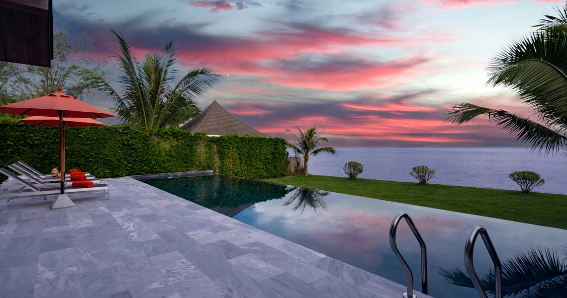 Luxury villas on Samui 5 Bedroom Beachfront Villas in Baan Talay swimming pool sea view