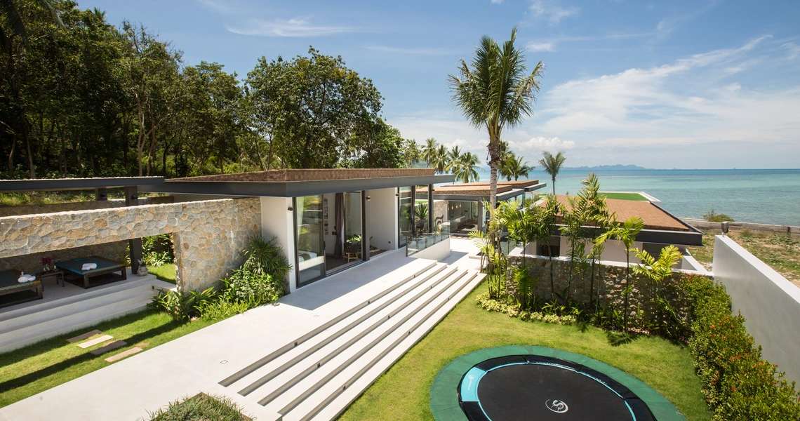 None Ultra-Luxury 7 Bedroom Beachfront Villa Samui - Out door garden
