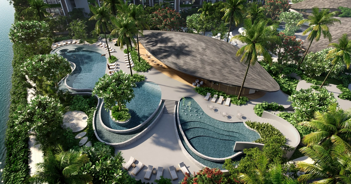 Park Residences - pool and clubhouse