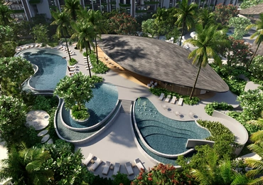 Park Residences - pool and clubhouse