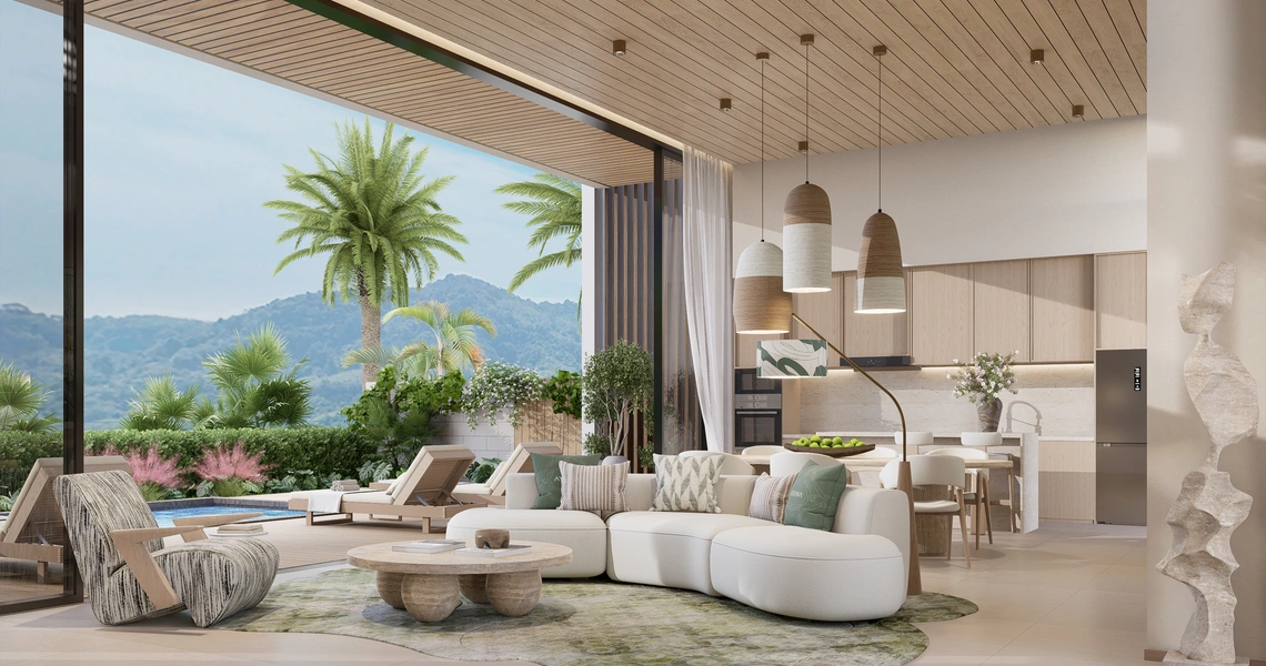 AYANA Soluna Villas living room with view