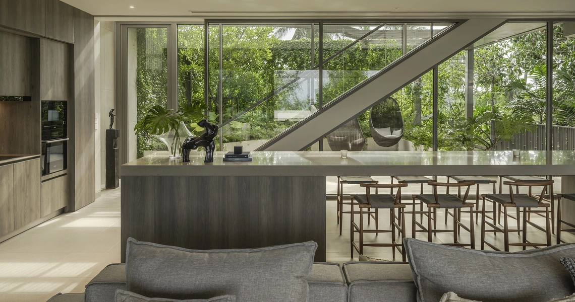 Veyla Natai beachfront villas sea villa dining area