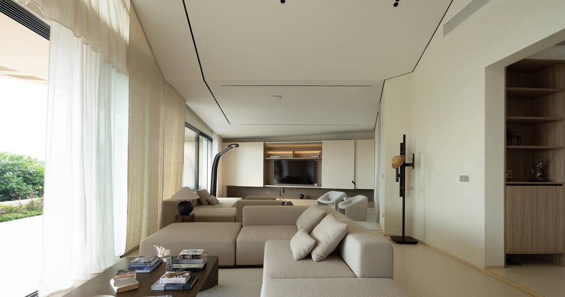 Villa KW2 living room with TV