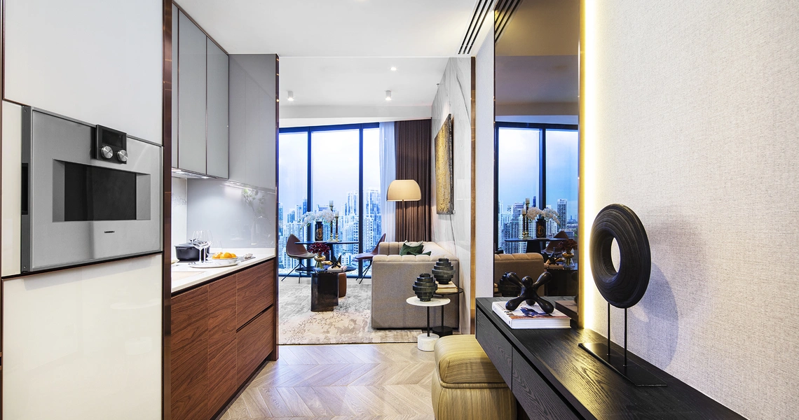The Estelle Phrom Phong Luxury Bangkok Condo 2 Bedroom Entrance