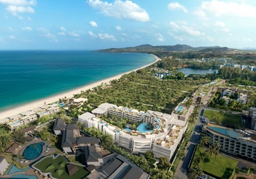 None Garrya Residences Phuket beachfront resort - drone view over the beach