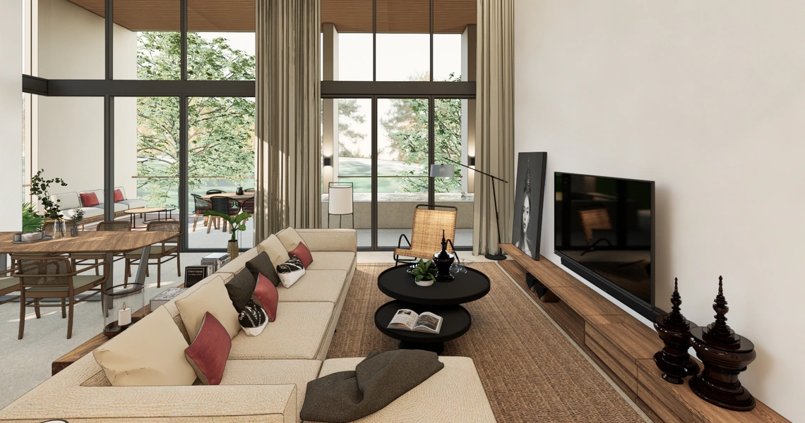 Kiara Reserve Residences - Duplex Living room