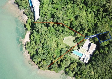 None Tamarind Bay oceanfront land -  above view