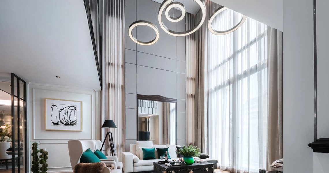 Malton Ari Bangkok Luxury Houses French Colonial living room