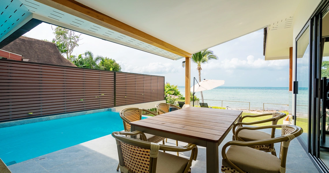 Indu Cocoon deck with pool
