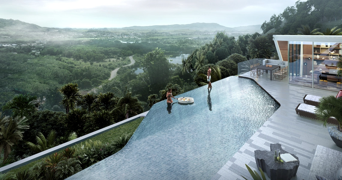 AYANA Soluna Villas infinity pool with view