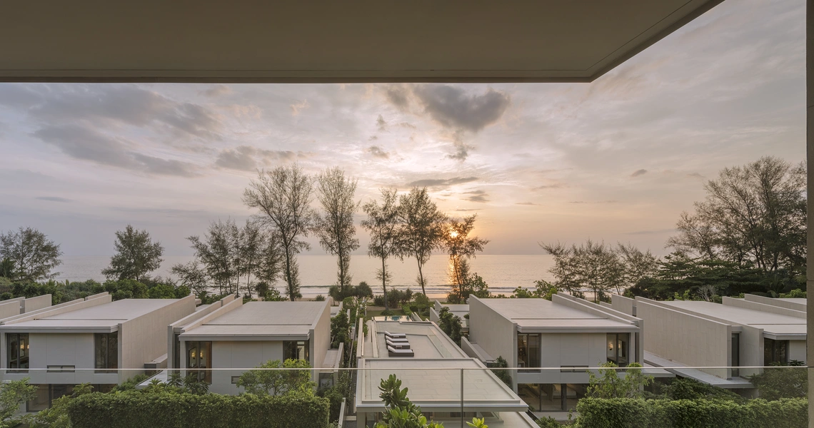 Veyla Natai beachfront villas sea villa bedroom view