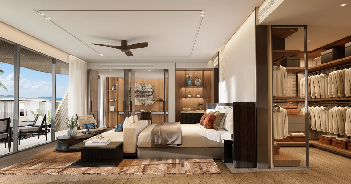 Banyan Tree Beach Residences Varuna - living room with view