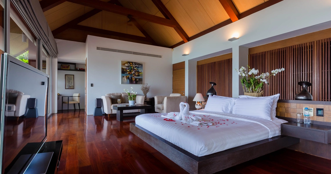 None Stunning sea view villa in an exclusive Surin Beach - Bedroom