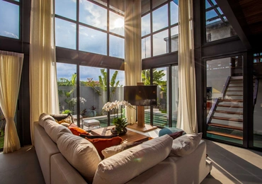 None Riverhouse Phuket 3 bedroom villa living room and pool