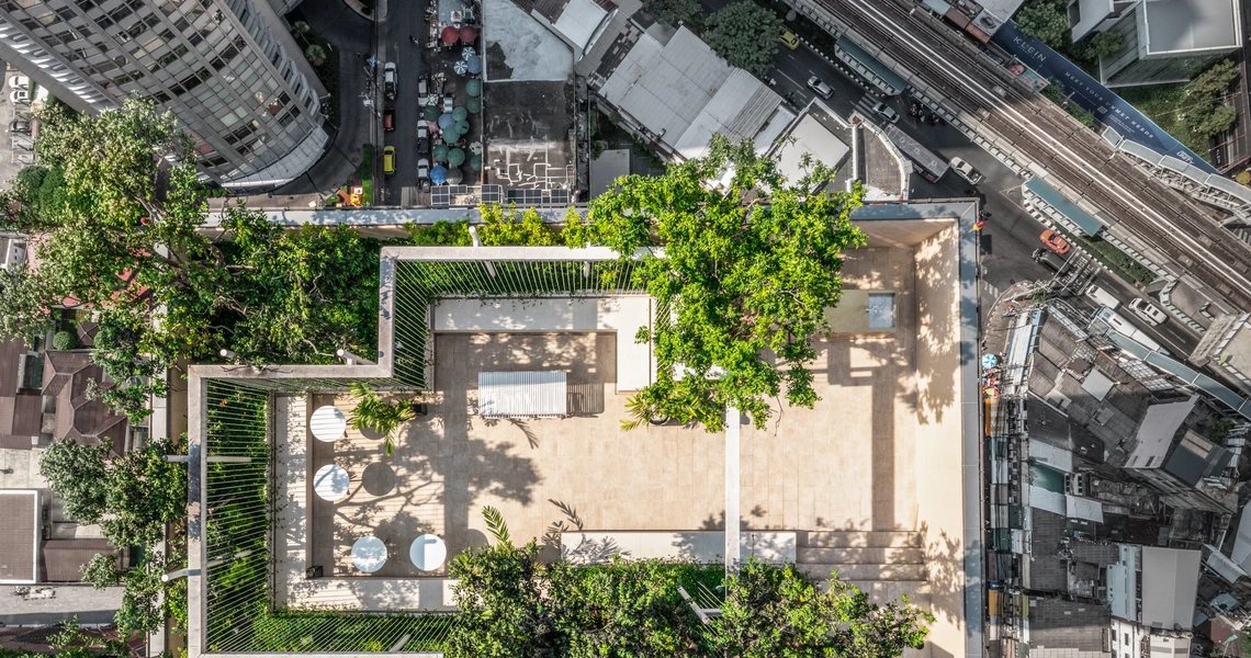 The Strand Thonglor Condo in Bangkok Rooftop Aerial