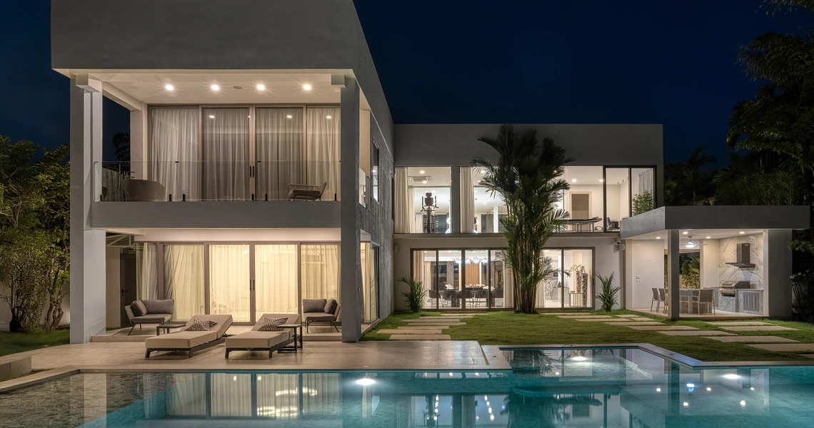 Laguna Homes - external night