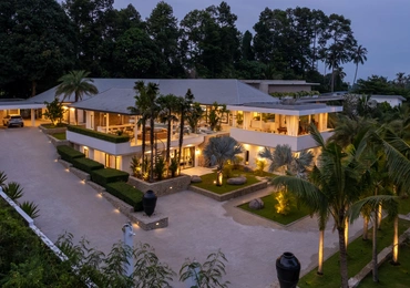 Villa Riverside exterior night