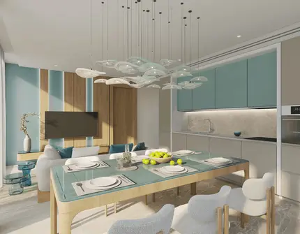 Lake Residences - dining room