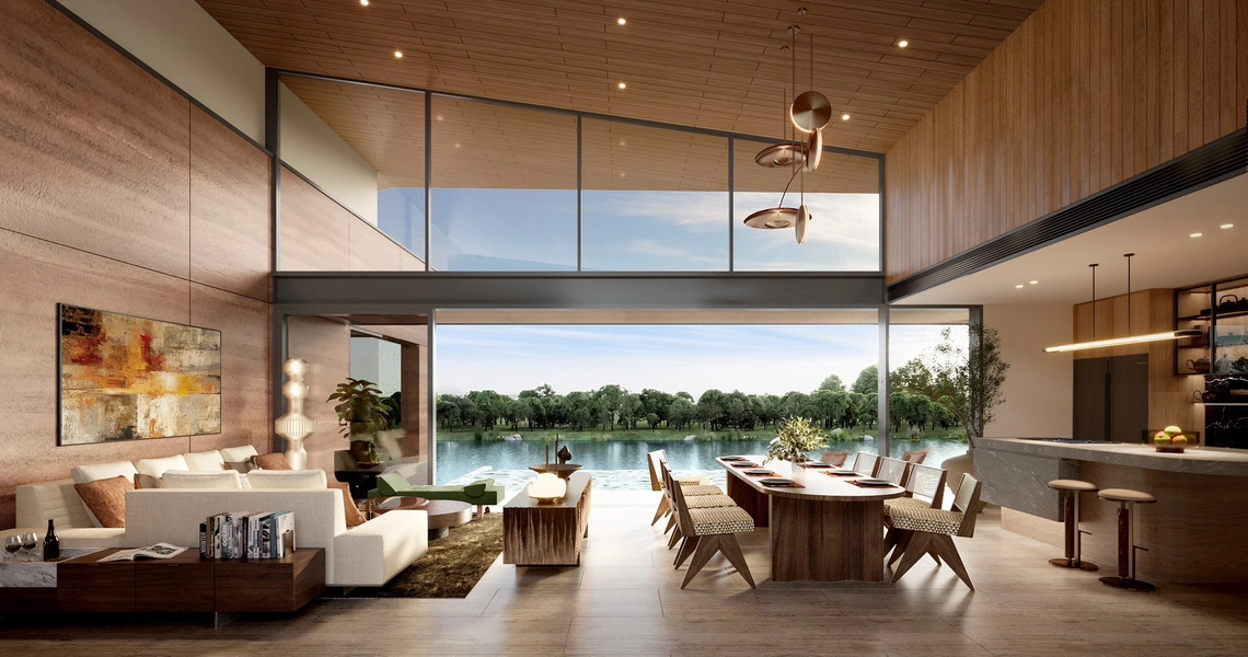 SERRANA Lakefront Pool Villas type b living room