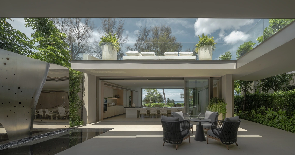 Veyla Natai beachfront villas beach villa entrance